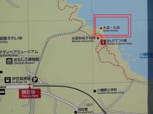 大淀小淀への詳細地図